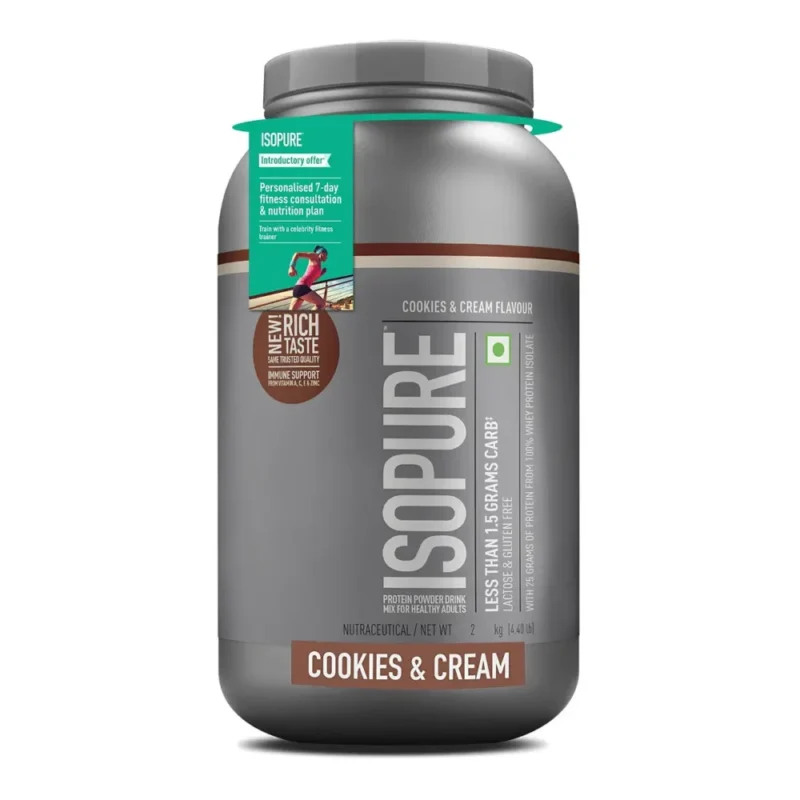 Isopure 100% Whey Protein Isolate Powder – 4.40 lbs(2 kg)